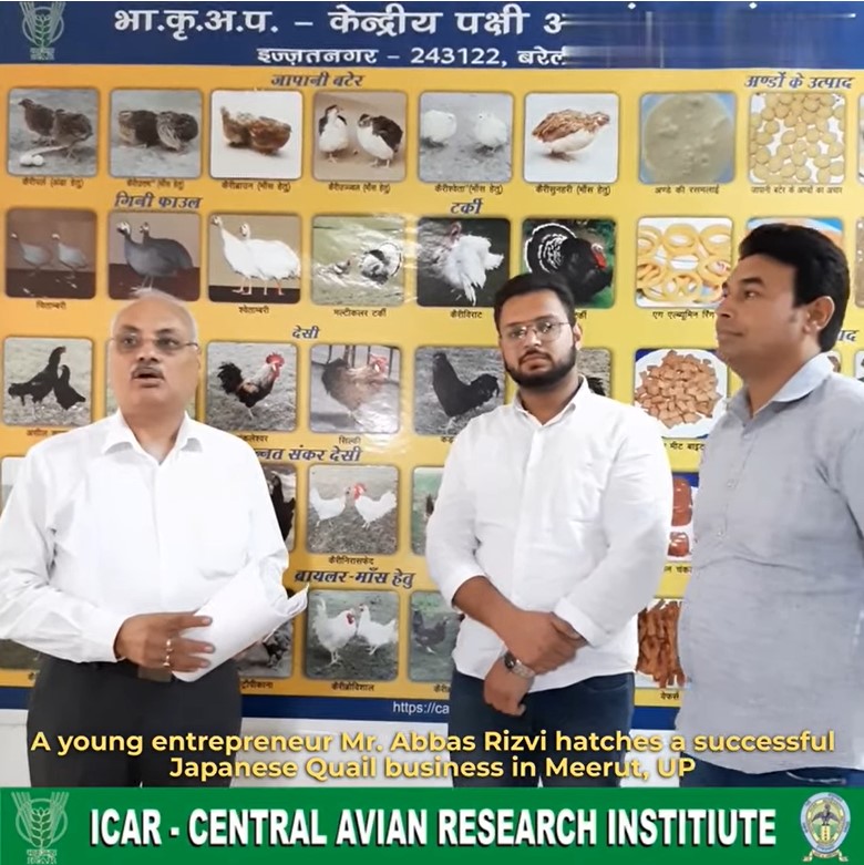 Mr. Abbas Rizvi - Success Video Release by ABI, Central Avian Research Institute Izatnagar
